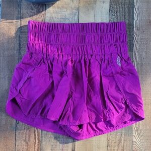 Fp Movement High Waist Active Vibrant Purple Women's Shorts, Women's Medium